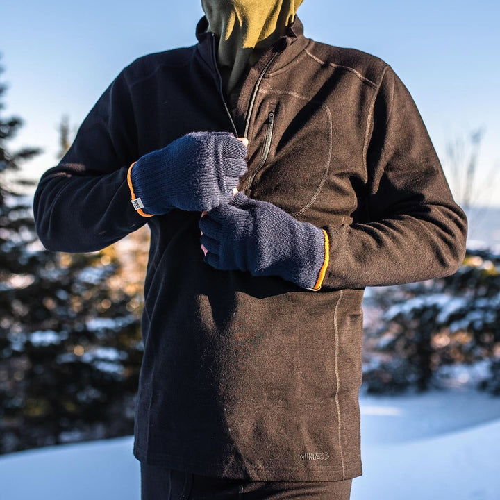 Expedition - Men's Wool 1/4 Zip Wilderness - Minus33 Merino Wool Clothing