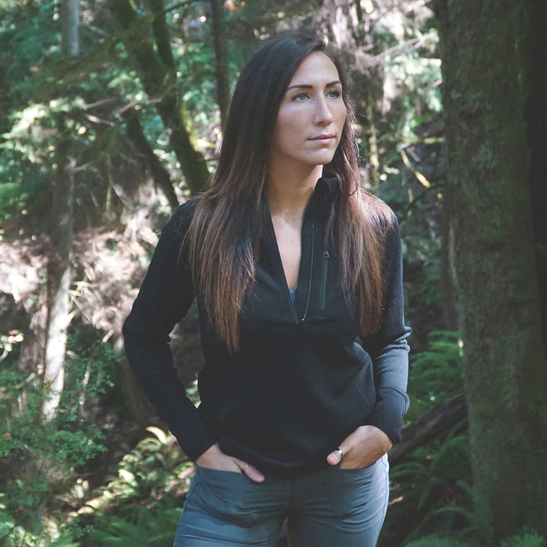 Minus33 Merino Wool Clothing Wilderness Expedition Women's Wool 1/4 Zip