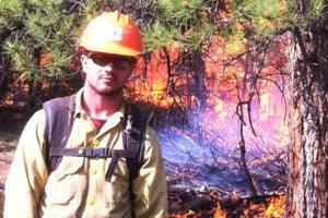 first responder at a fire