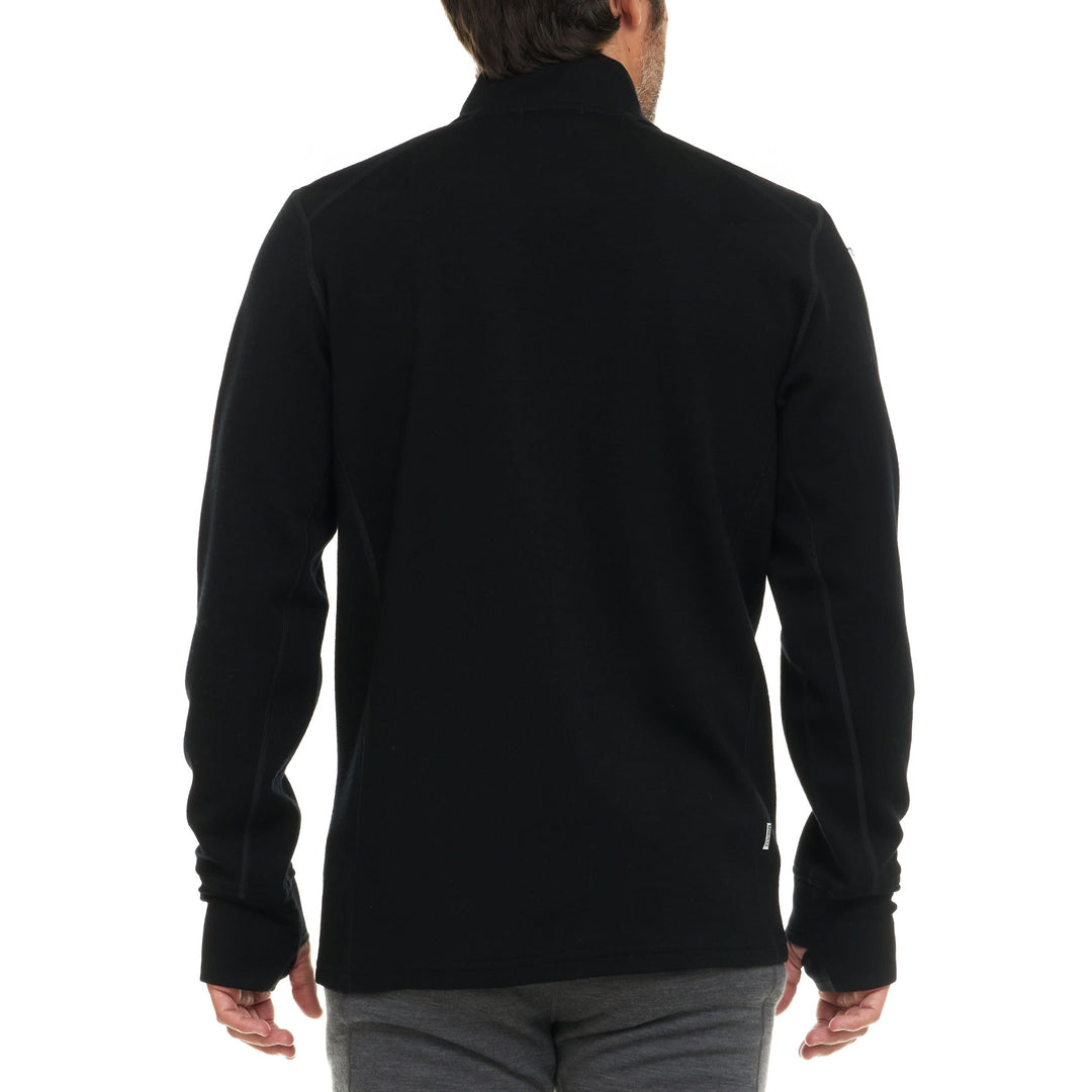 Expedition - Men's Wool Full Zip Wilderness - Minus33 Merino Wool Clothing#color_black