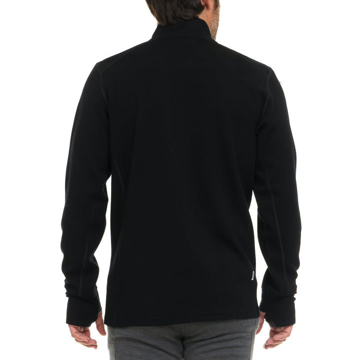 Expedition - Men's Wool Full Zip Wilderness - Minus33 Merino Wool Clothing#color_black