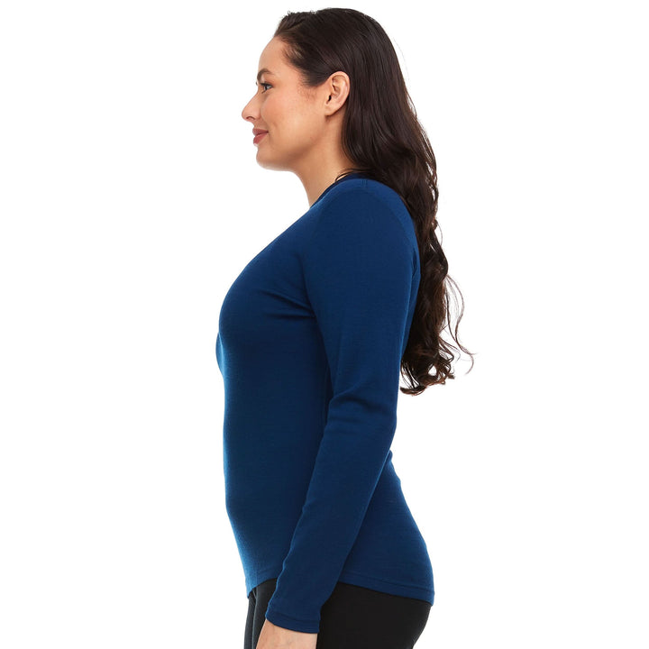 Women's mock neck women's merino wool mock neck soft wool mock neck sweater #color_navy