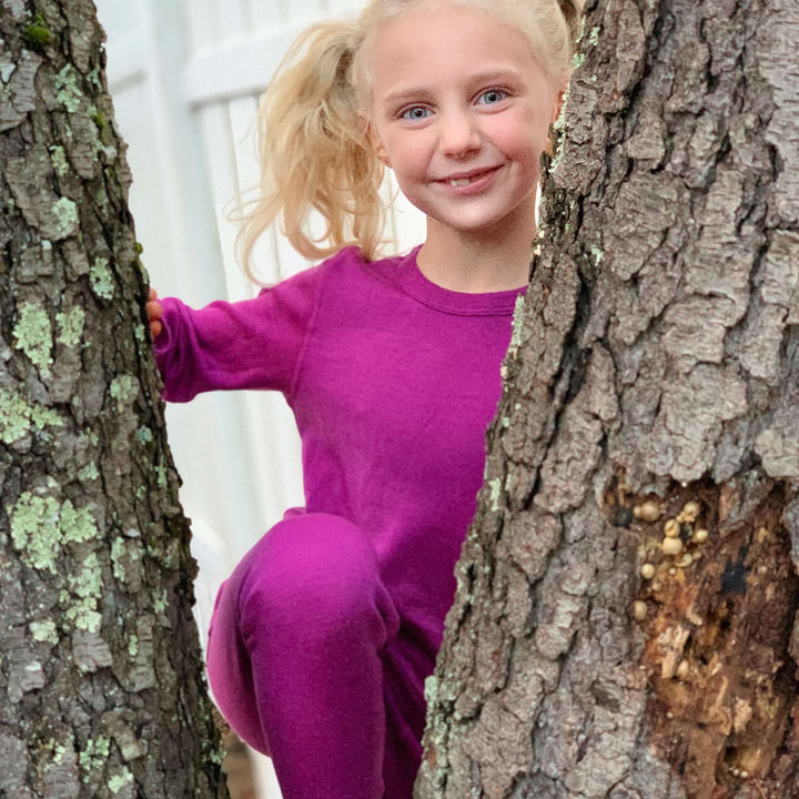 Midweight - Kid's Base Layer Bottom 100% Merino Wool - Minus33 Merino Wool Clothing