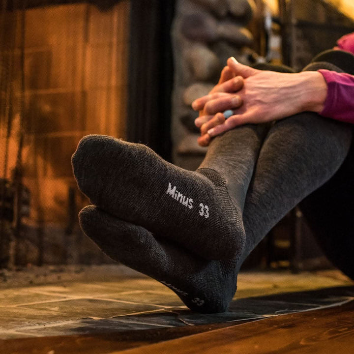 Minus33 Merino Wool Ski and Snowboard Over the Calf Socks - #color_gray
Lightweight