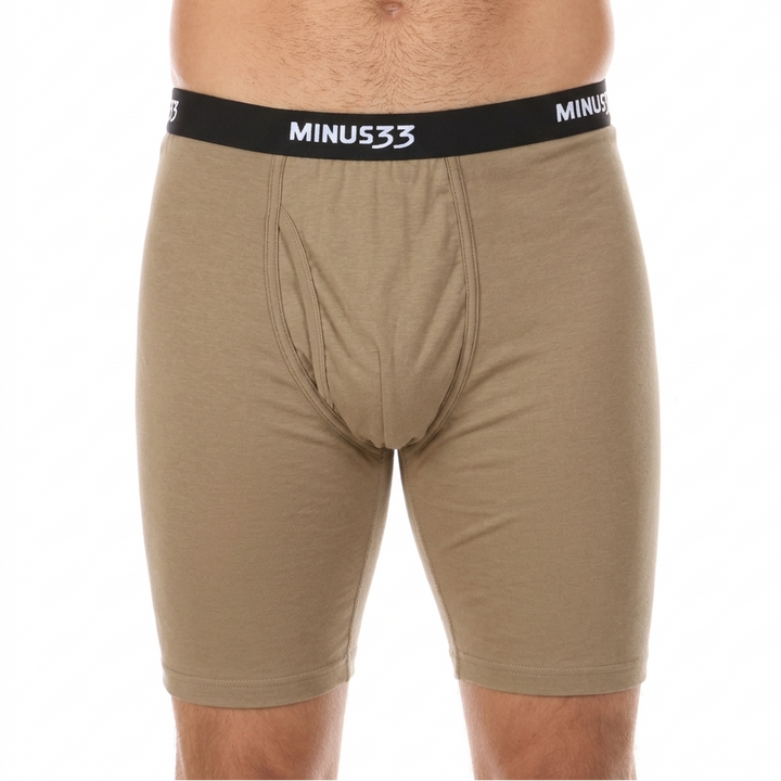Comfortable Merino Wool underwear in tan 499 pouch boxer briefs 