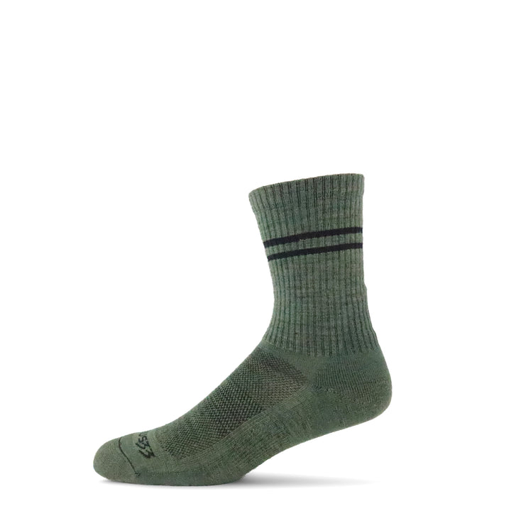 Microweight Cushion - Rib Knit Crew Wool Socks Mountain Heritage