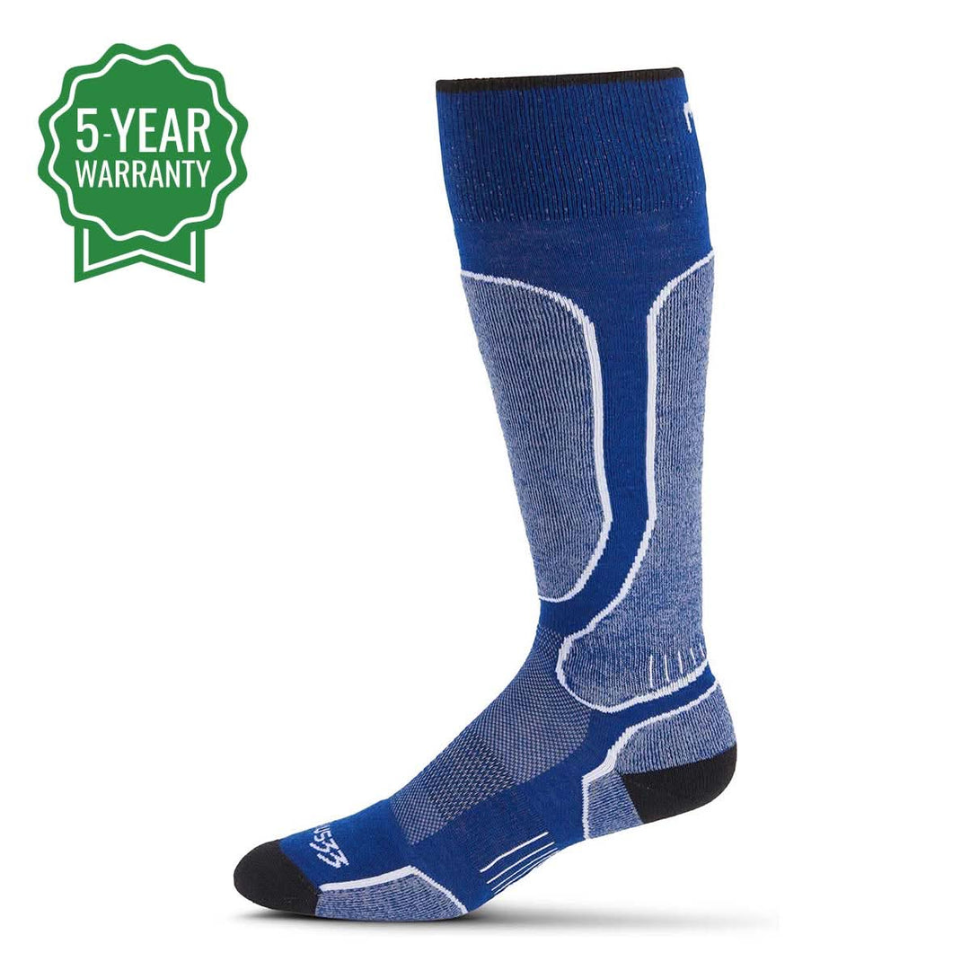 MountainHeritage Elite Light Cushion Over The Calf Wool best merino wool Snowboard Socks - Micro Weight #color_blue