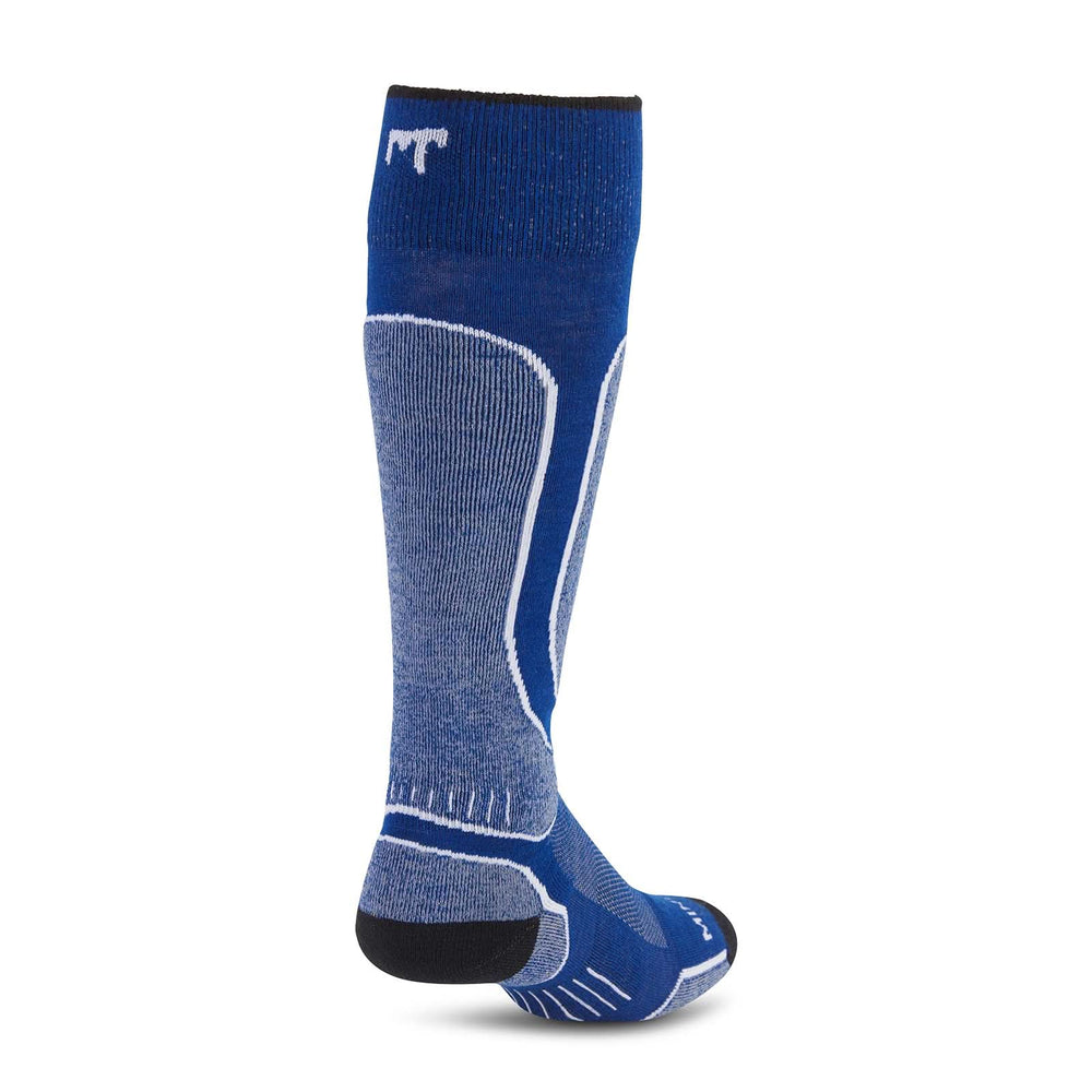 MountainHeritage Elite Light Cushion Over The Calf Wool best merino wool Snowboard Socks - Micro Weight #color_blue