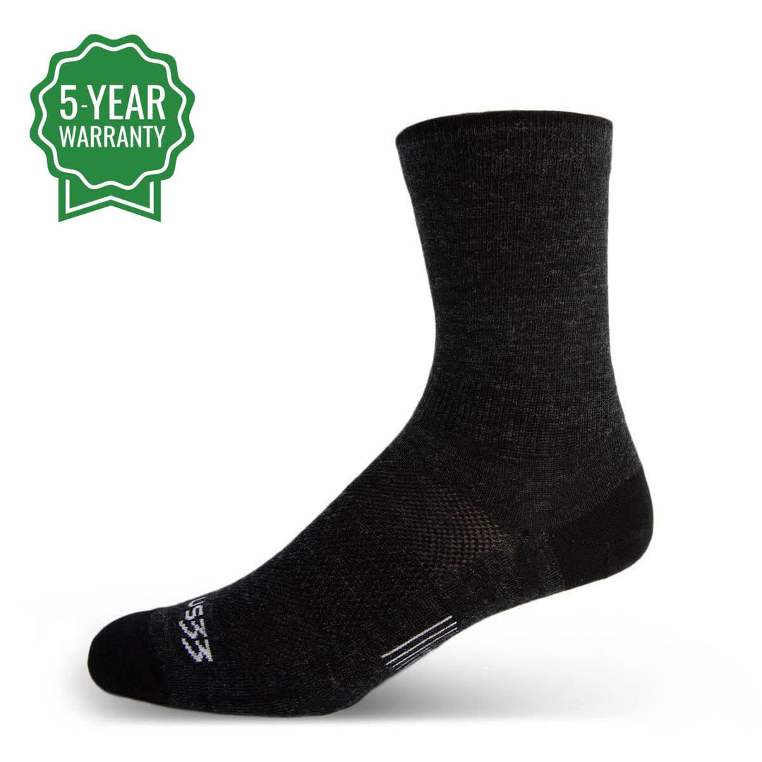 Mountain Heritage Micro Weight Crew Liner Socks Black  #color_black
