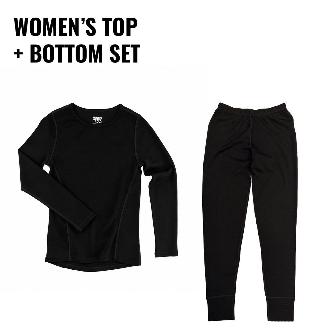 Midweight Women's Merino Baselayer set 