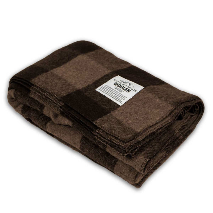 Minus33 Merino Wool Clothing White Mountain Woolen Camp Blanket#color_brown-and-tan-plaid