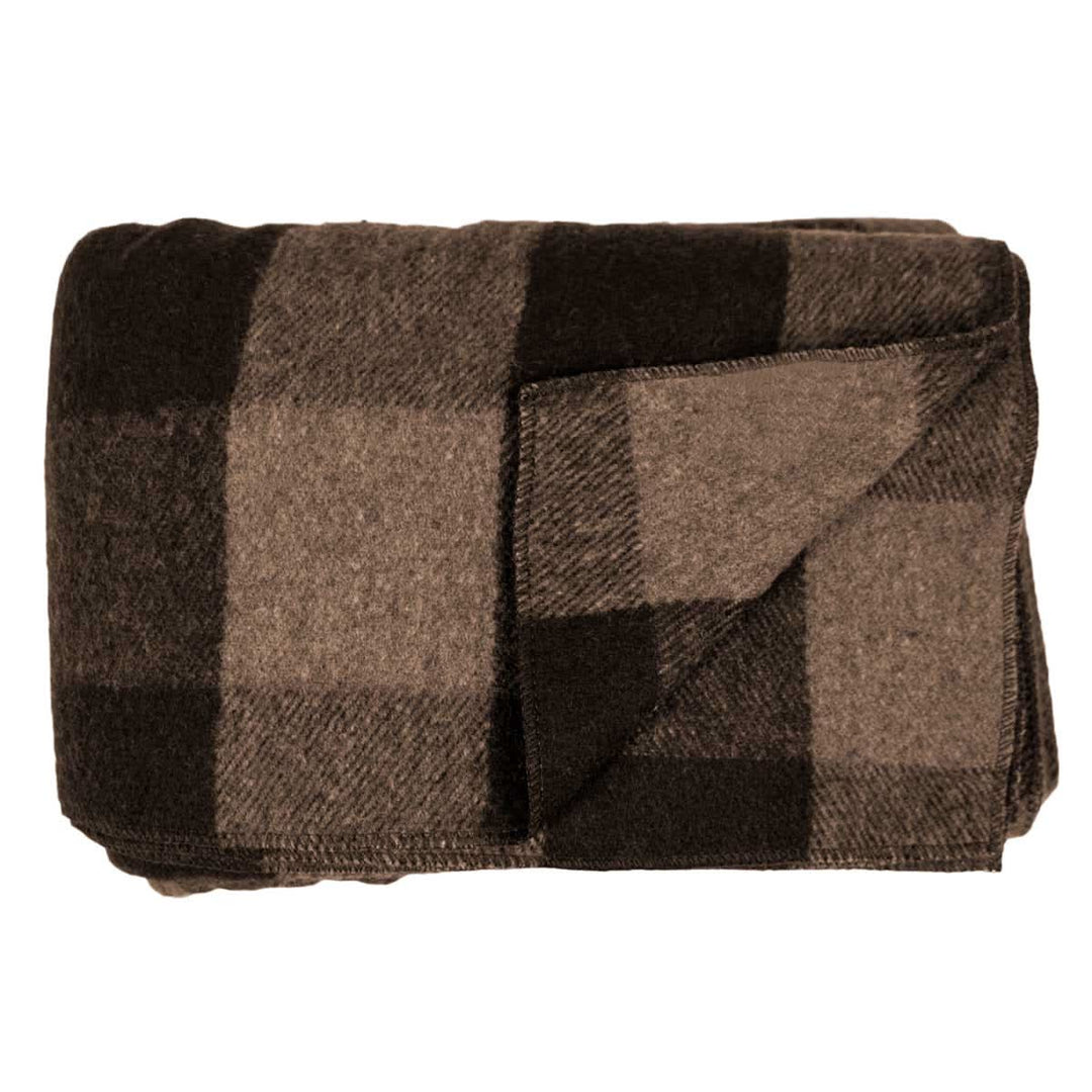 Minus33 Merino Wool Clothing White Mountain Woolen Camp Blanket#color_brown-tan#color_brown-and-tan-plaid