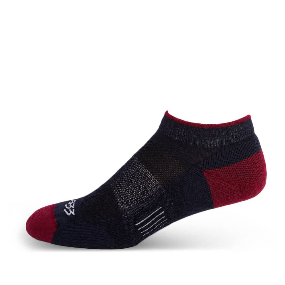 Mountain Heritage Micro Weight Full Cushion No Show Socks #color_patriot