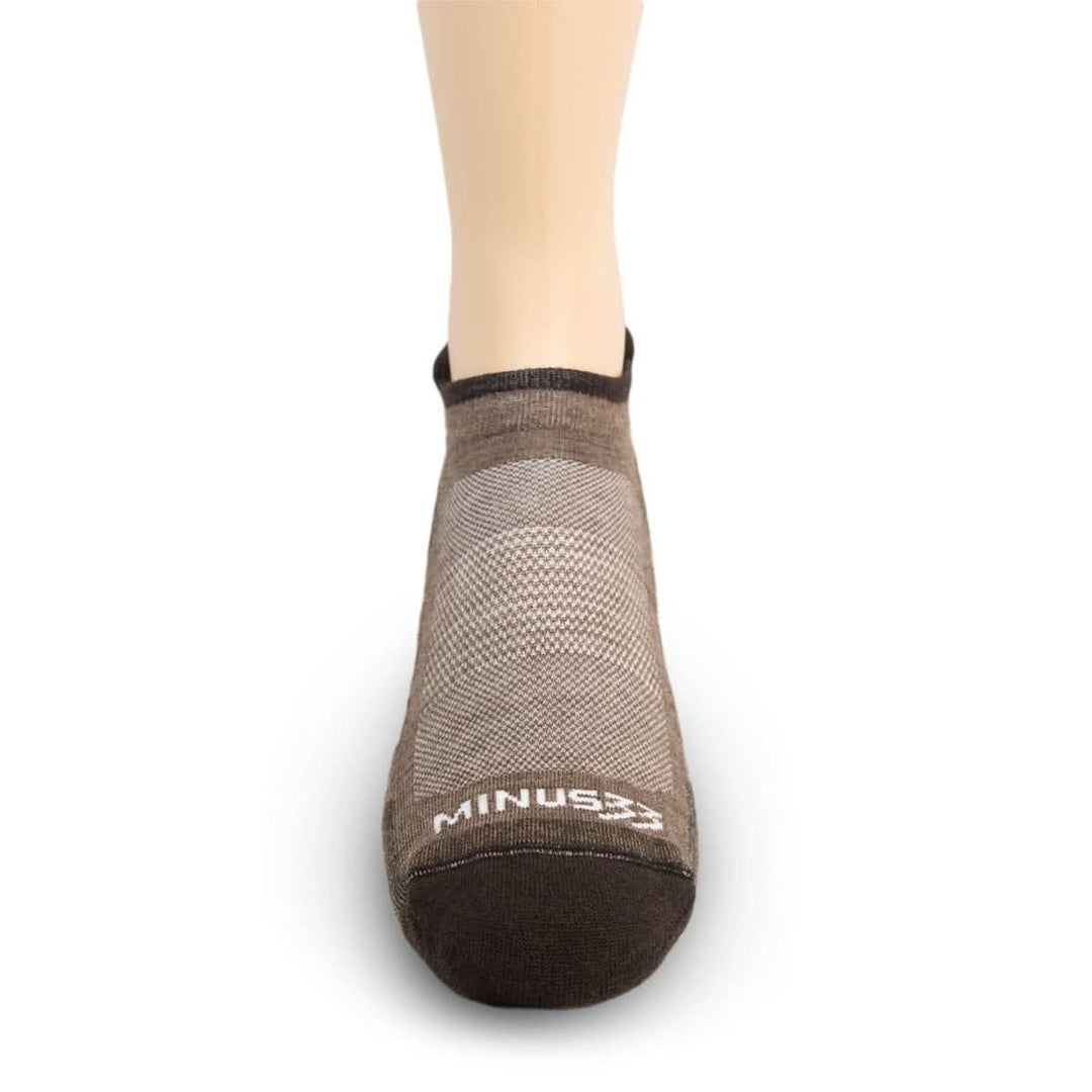 Mountain Heritage Micro Weight Full Cushion No Show Tab Socks Coffee #color_coffee
