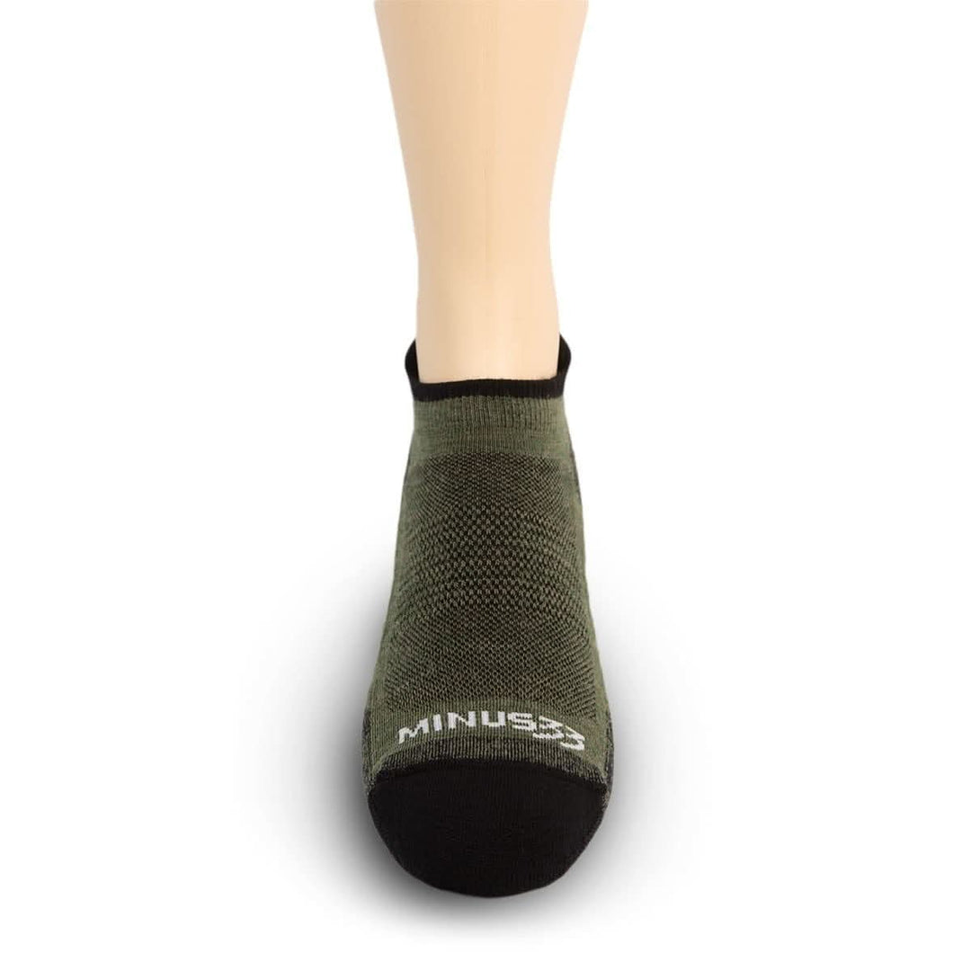 Mountain Heritage Micro Weight Full Cushion No Show Tab Socks Olive Drab #color_olive-drab