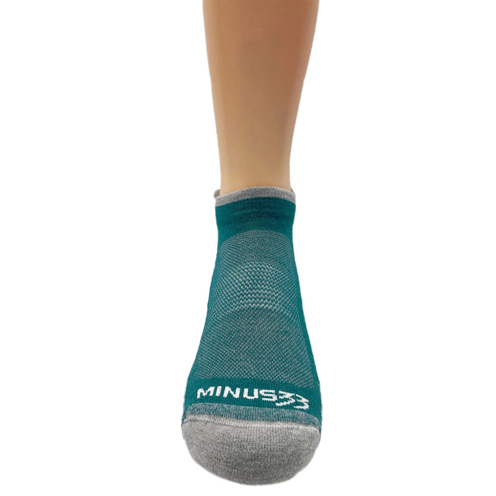 Mountain Heritage Micro Weight Full Cushion No Show Tab Socks #color_teal-green