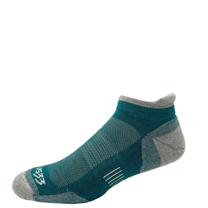 Mountain Heritage Micro Weight Full Cushion No Show Tab Socks  #color_teal-green
