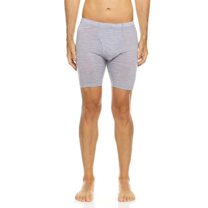 Woolverino Men's Wool Boxer Briefs - Micro Weight#color_ash-gray