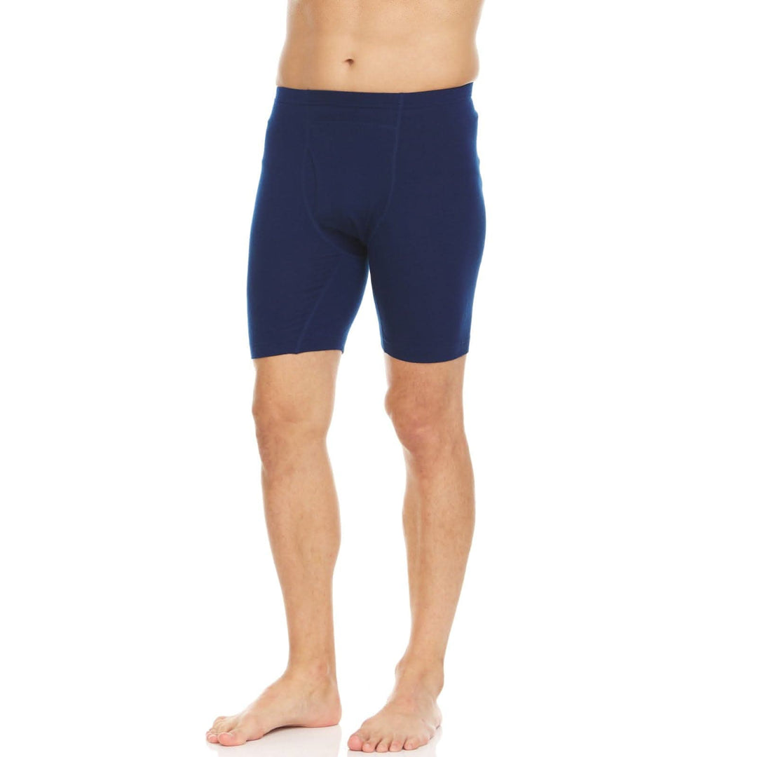 Woolverino Men's Wool Boxer Briefs - Micro Weight#color_navy