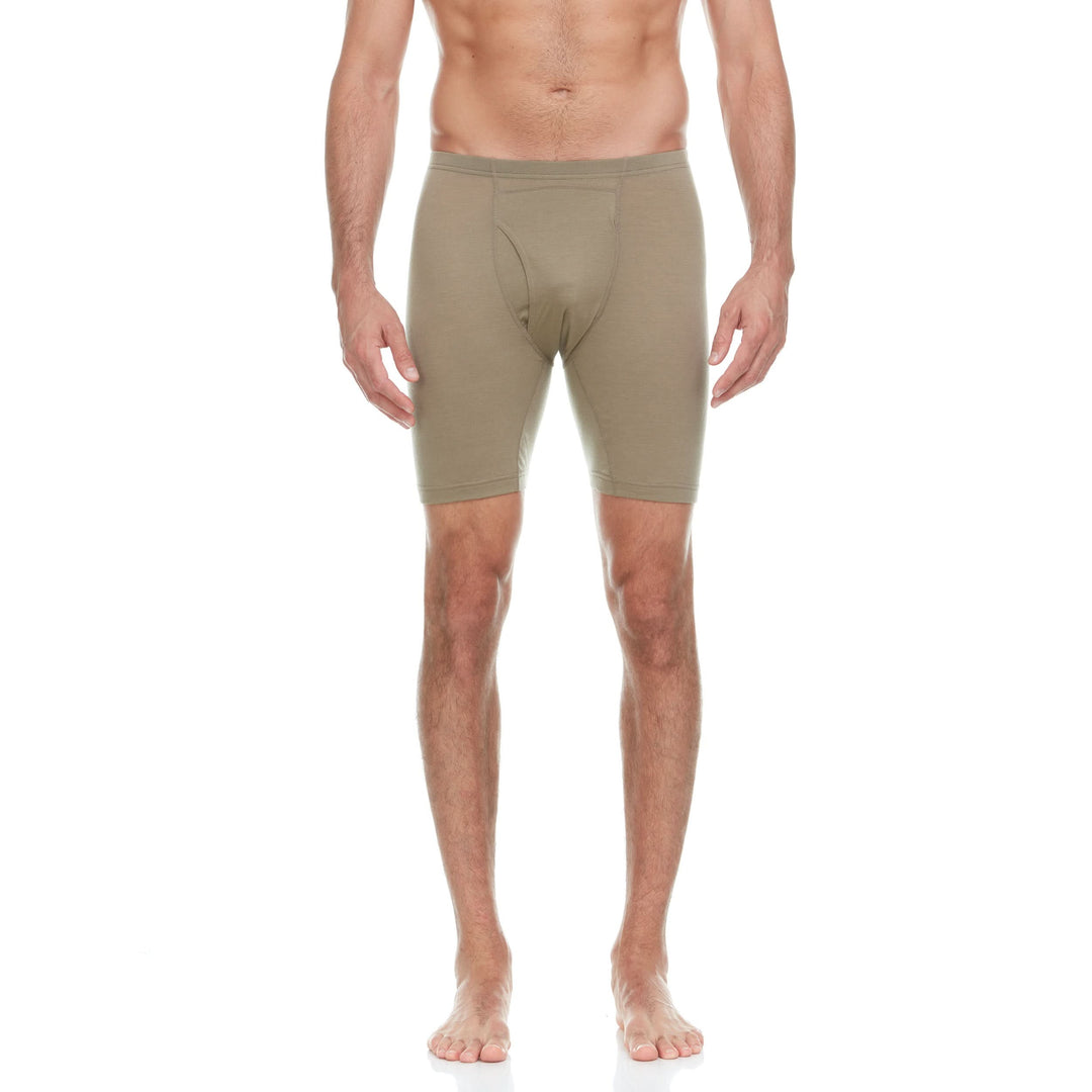 Minus33 Merino Wool Clothing Woolverino Men's Micro Weight Boxer Briefs#color_tan-499