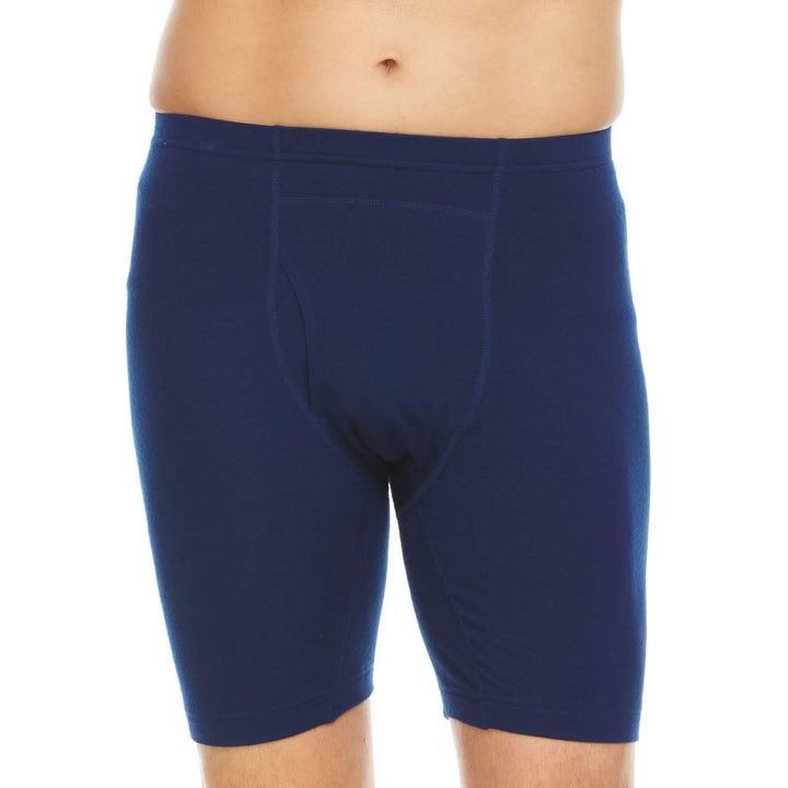 Woolverino Men's Wool Boxer Briefs - Micro Weight. With our new Micro Weight Woolverino fabric, your favorite boxers just got an upgrade. Improved fit, enhanced durability, and the same Merino Wool feel you've grown to love. The wolverine is out of the bag. Run for a pair while you can.#color_navy