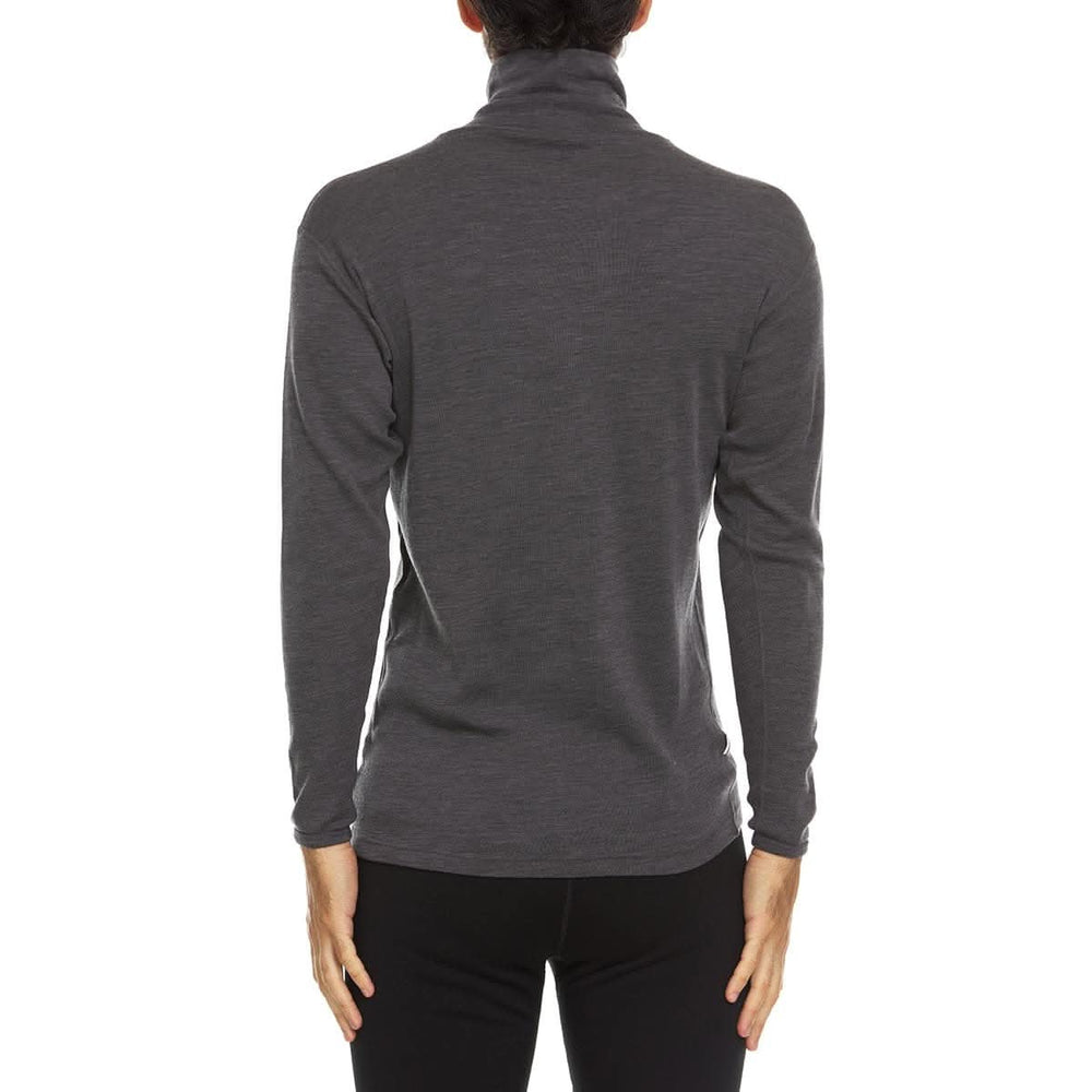 100% Merino Wool Kinsman Turtleneck - Midweigh#color_charcoal-gray