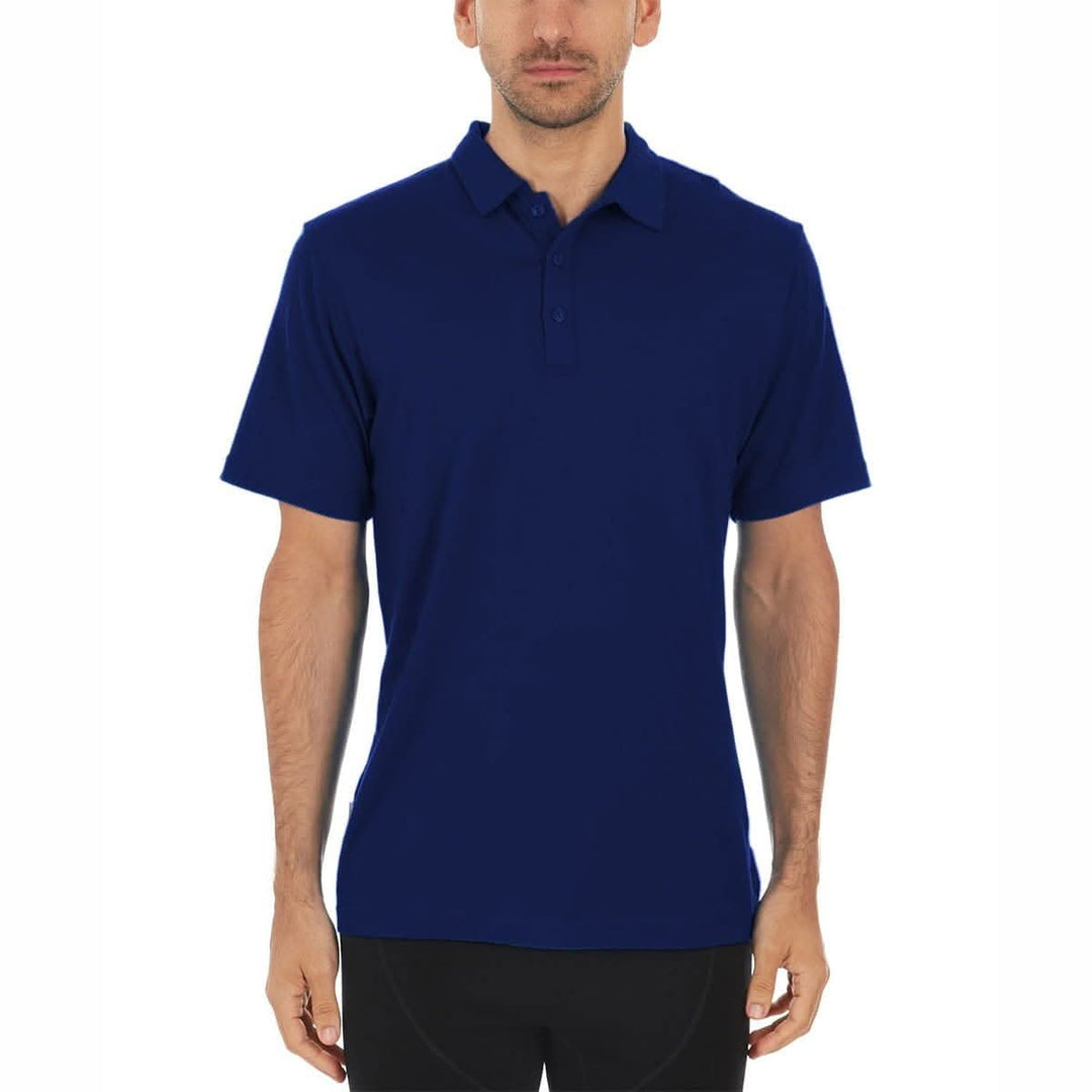 Minus33 Merino Wool Clothing Kearsarge Lightweight Wool Polo#color_navy