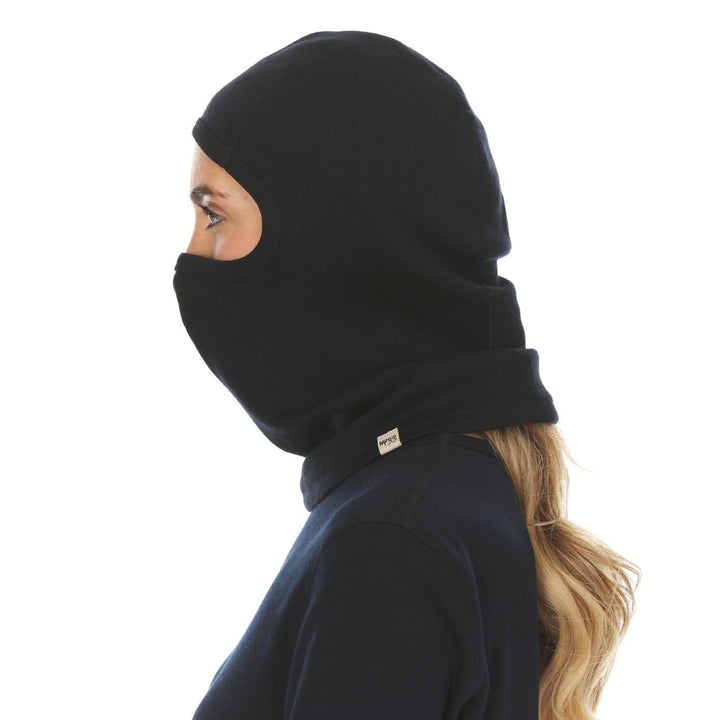 100% merino wool heavy weight balaclava #color_black