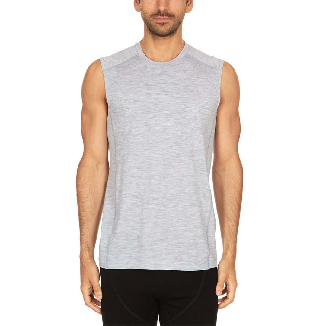 Minus33 Merino Wool Clothing Woolverino Men's Micro Wool Sleeveless. When the heat sets in, stay cool with our Woolverino Micro Sleeveless. The range of movement you expect from a sleeveless combined with the extreme moisture-wicking power of Merino Wool will keep you going even when the elements try to stand in your way.#color_ash-gray
