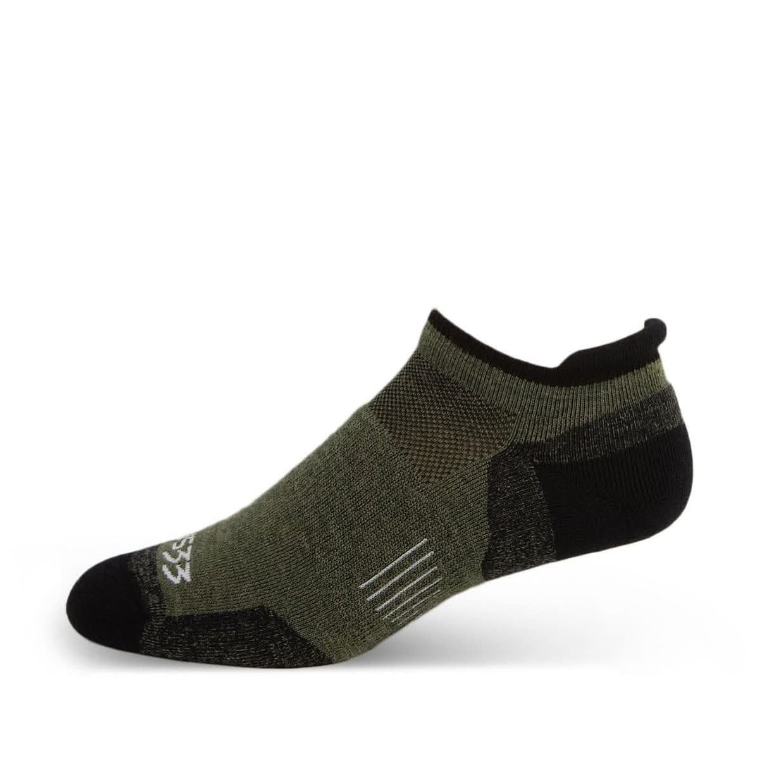 Mountain Heritage Lightweight No Show Tab Socks Olive Drab #color_olive-drab