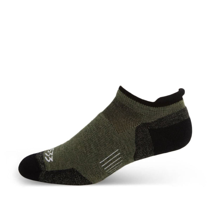 Mountain Heritage Lightweight No Show Tab Socks Olive Drab #color_olive-drab