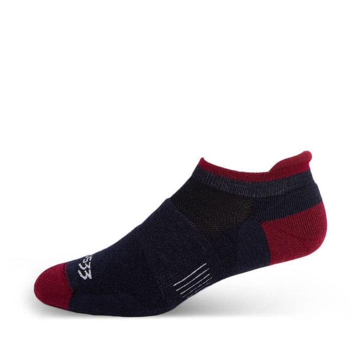 Mountain Heritage Lightweight No Show Tab Socks Patriot #color_patriot
