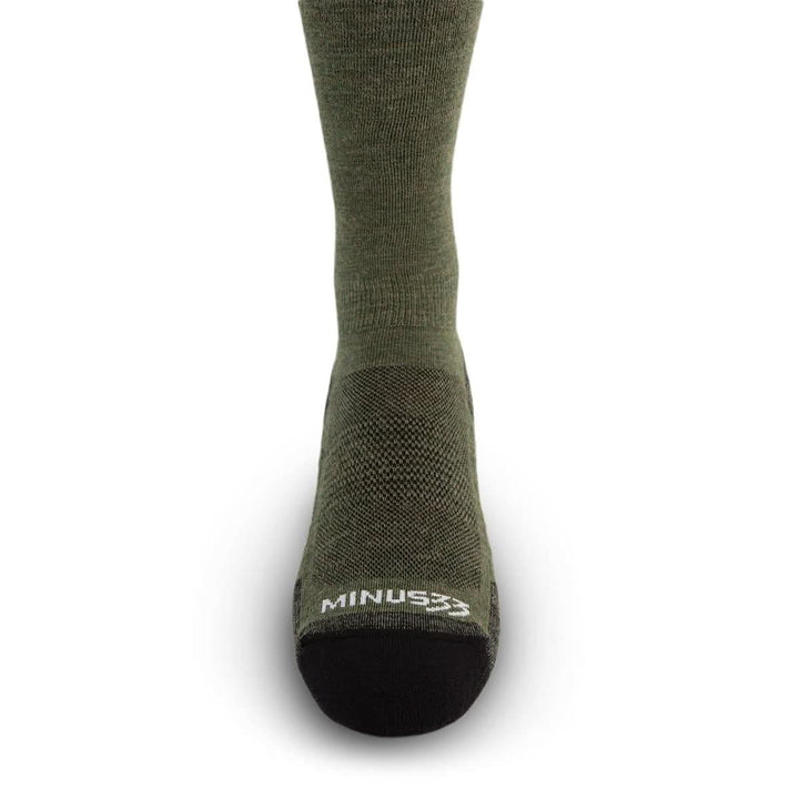 Mountain Heritage Micro Weight Full Cushion Full Length Socks Olive Drab over the calf#color_olive-drab