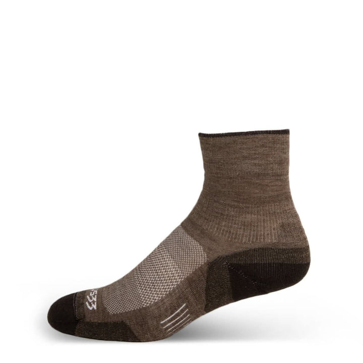 Mountain Heritage Micro Weight Full Cushion Mini Crew Socks #color_coffee
