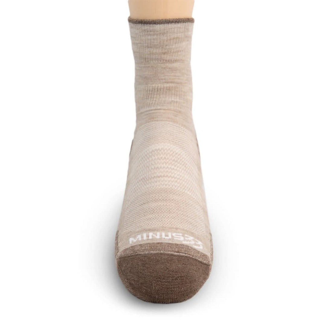 Mountain Heritage Micro Weight Full Cushion Mini Crew Socks #color_oatmeal