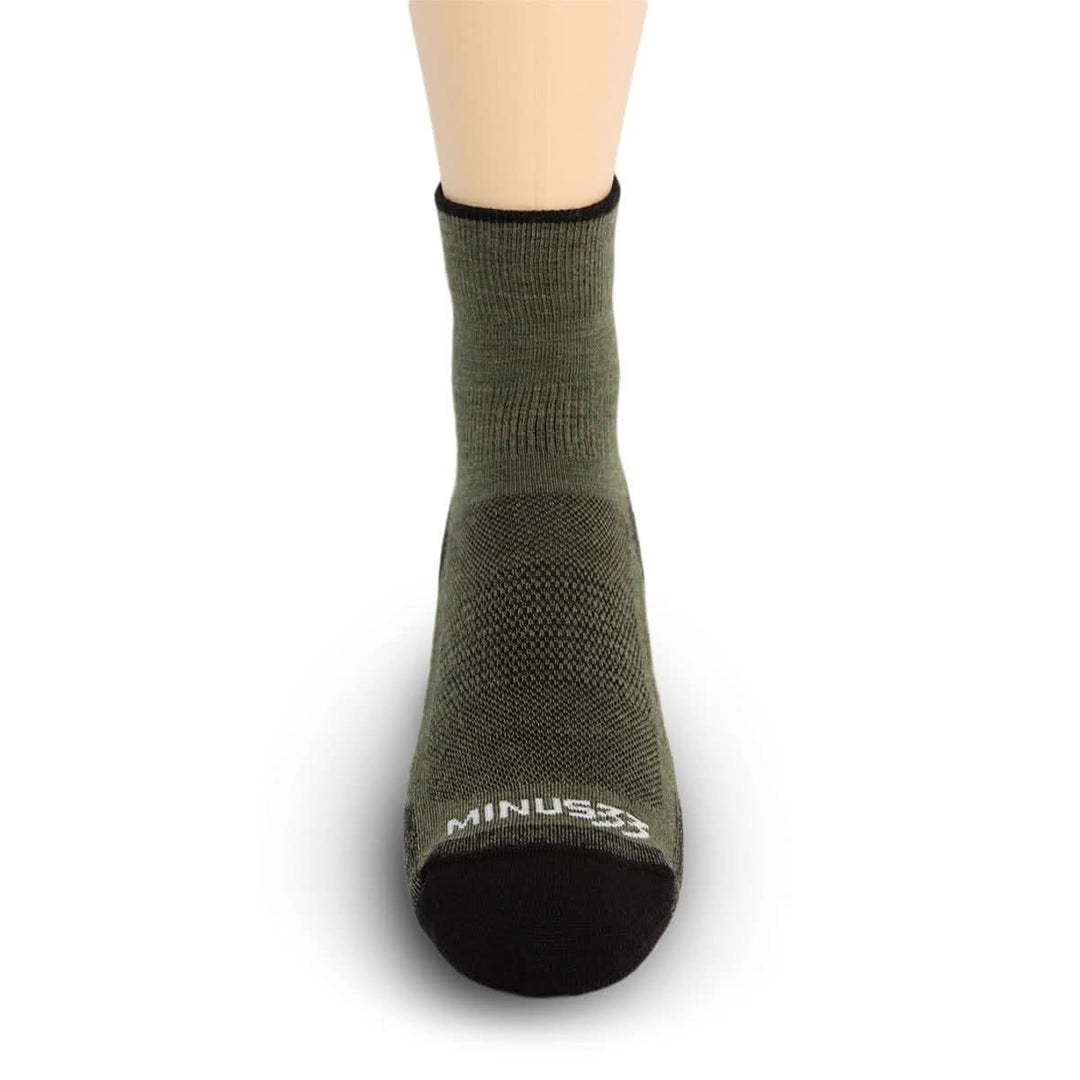 Mountain Heritage Micro Weight Full Cushion Mini Crew Socks Olive Drab #color_olive-drab