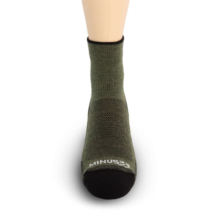 Mountain Heritage Micro Weight Full Cushion Mini Crew Socks Olive Drab #color_olive-drab