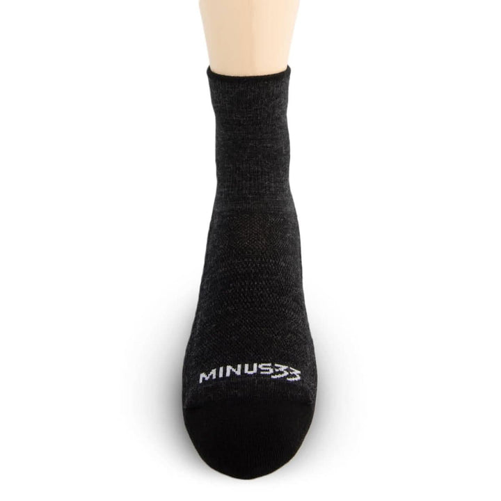 Mountain Heritage Micro Weight Full Cushion Mini Crew Socks Black #color_black