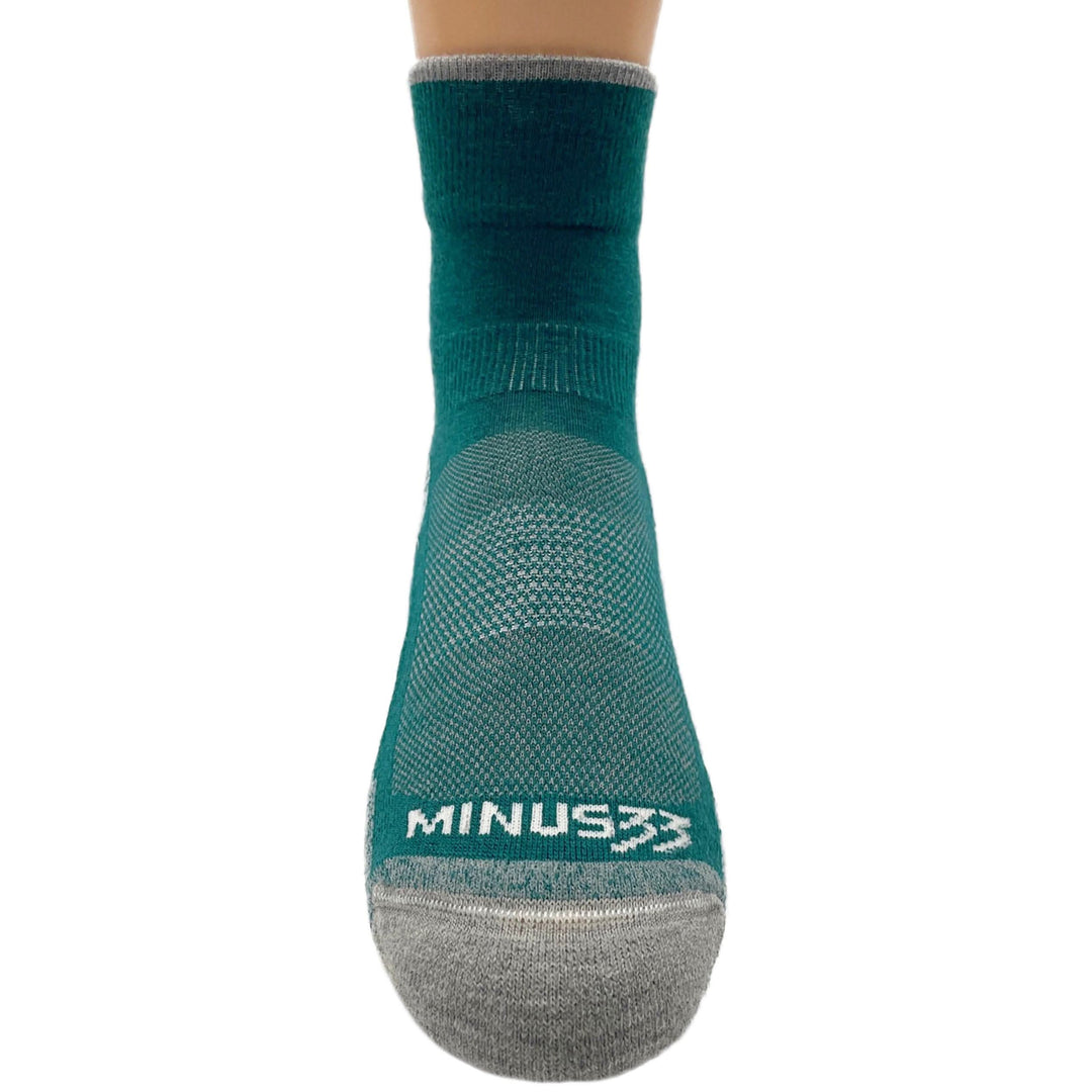 Mountain Heritage Micro Weight Full Cushion Mini Crew Socks #color_teal-green
