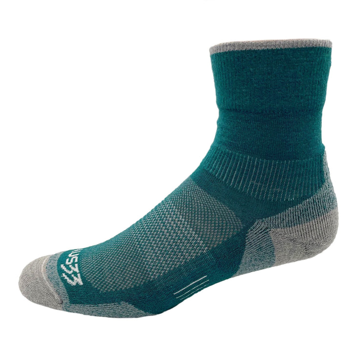 Mountain Heritage Micro Weight Full Cushion Mini Crew Socks #color_teal-green