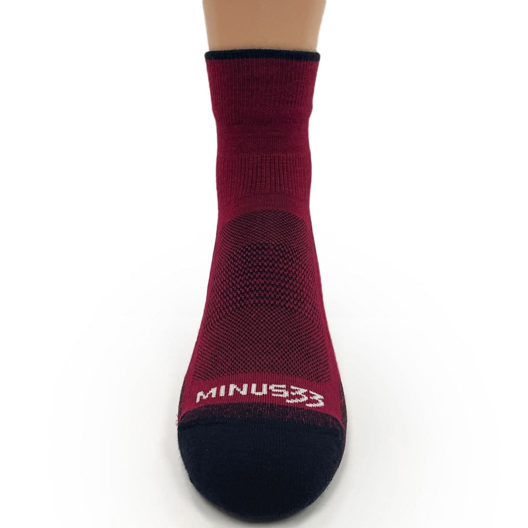 Mountain Heritage Full Cushion Mini Crew Wool Socks - Micro Weight #color_true-red