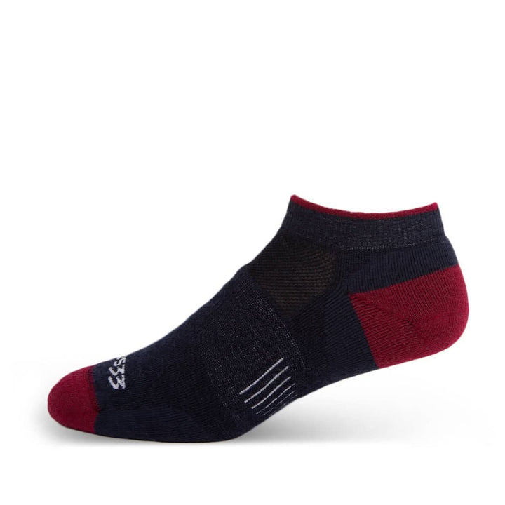Mountain Heritage Lightweight No Show Socks Patriot usa_made_merino_wool_no_show_socks #color_patriot #color_patriot