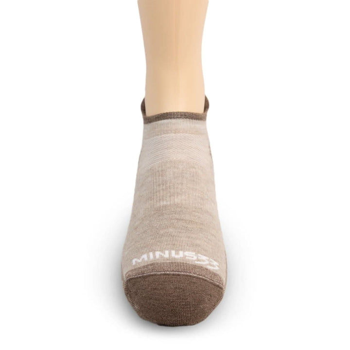 Mountain Heritage Lightweight No Show Tab Socks Oatmeal usa_made_merino_wool_no_show_tab_sock #color_oatmeal