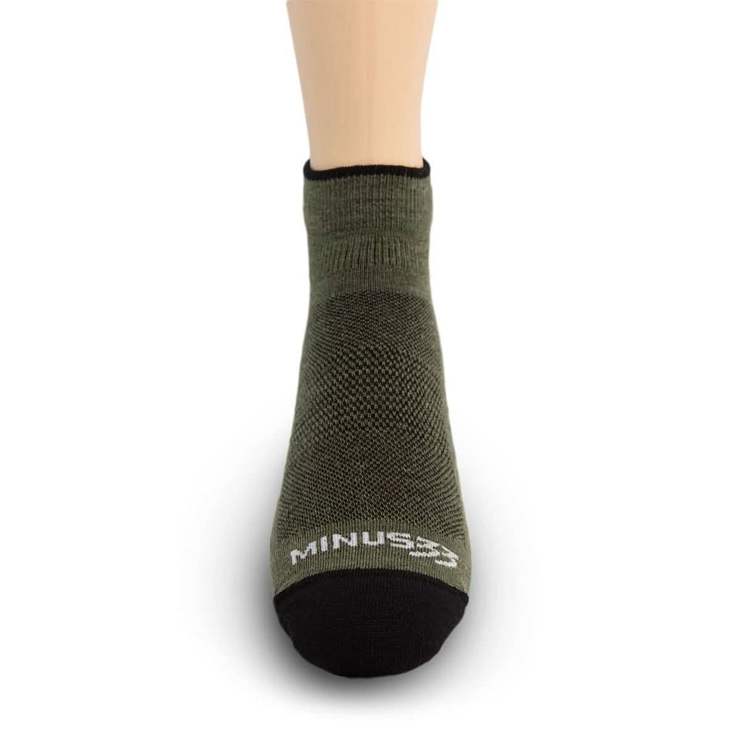 Mountain Heritage Micro Weight Ankle Liner Socks Olive Drab  #color_olive-drab