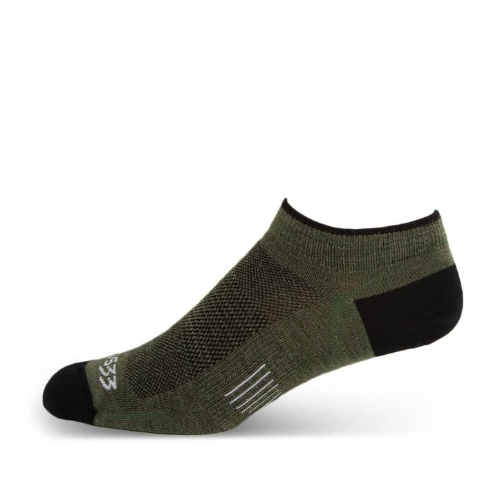 Mountain Heritage Micro Weight No Show Liner Socks Olive Drab #color_olive-drab