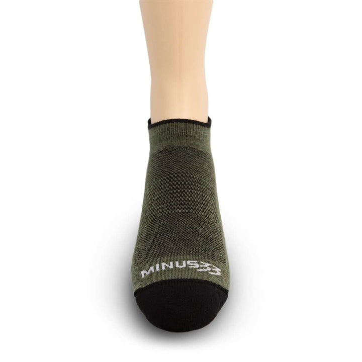Mountain Heritage Micro Weight No Show Liner Socks Olive Drab #color_olive-drab