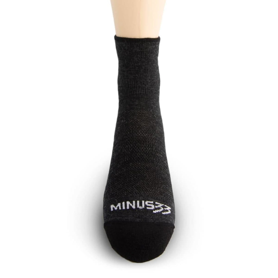 Mountain Heritage Micro Weight Mini Crew Liner Socks Black #color_black