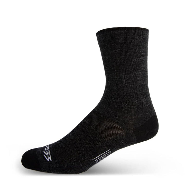 Mountain Heritage Micro Weight Crew Liner Socks Black  #color_black