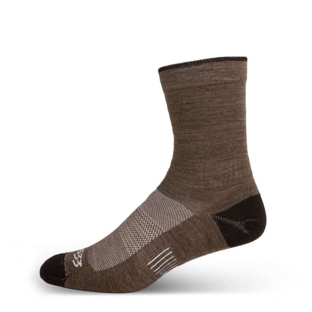 Mountain Heritage Micro Weight Crew Liner Socks Coffee  #color_coffee