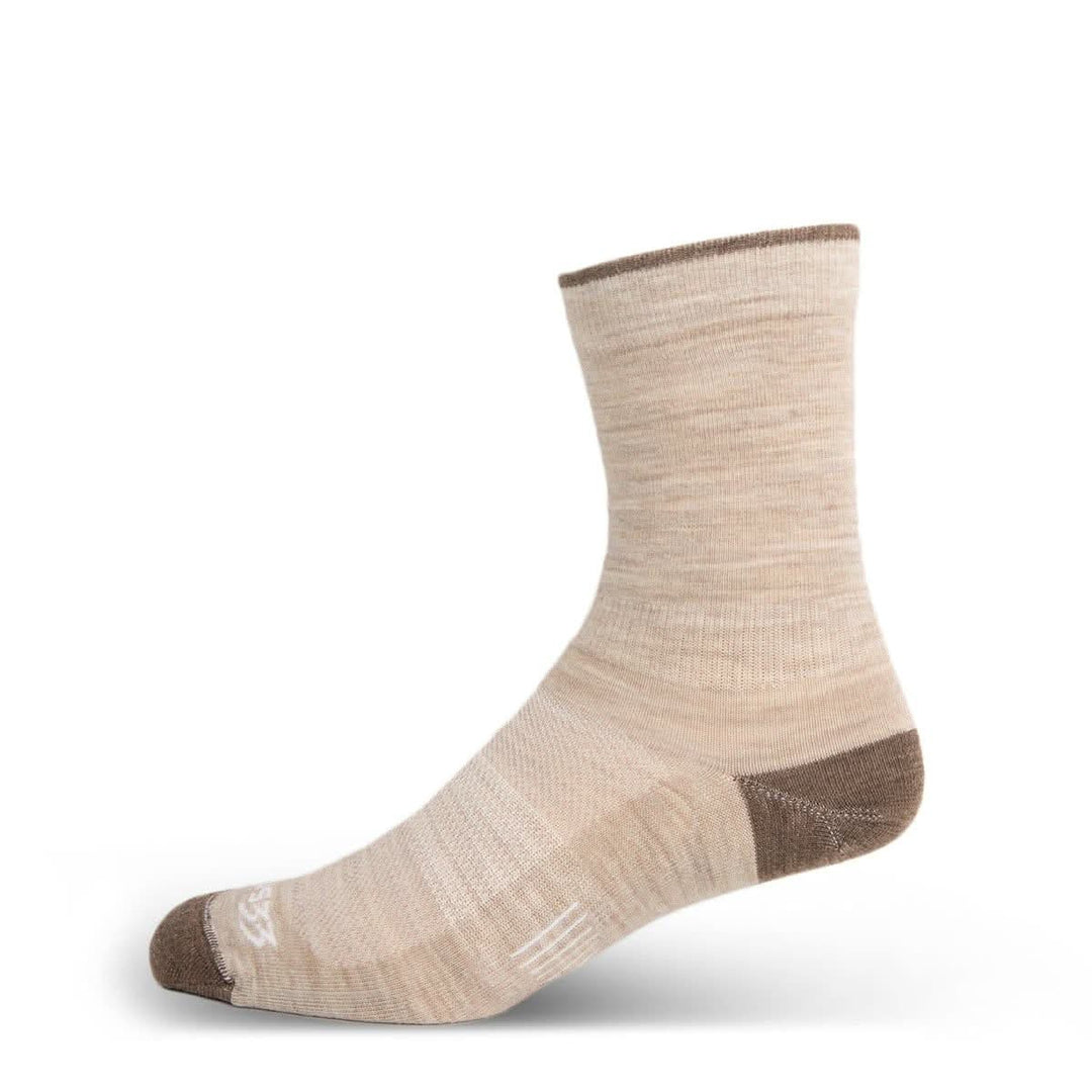 Mountain Heritage Micro Weight Crew Liner Socks Oatmeal #color_oatmeal